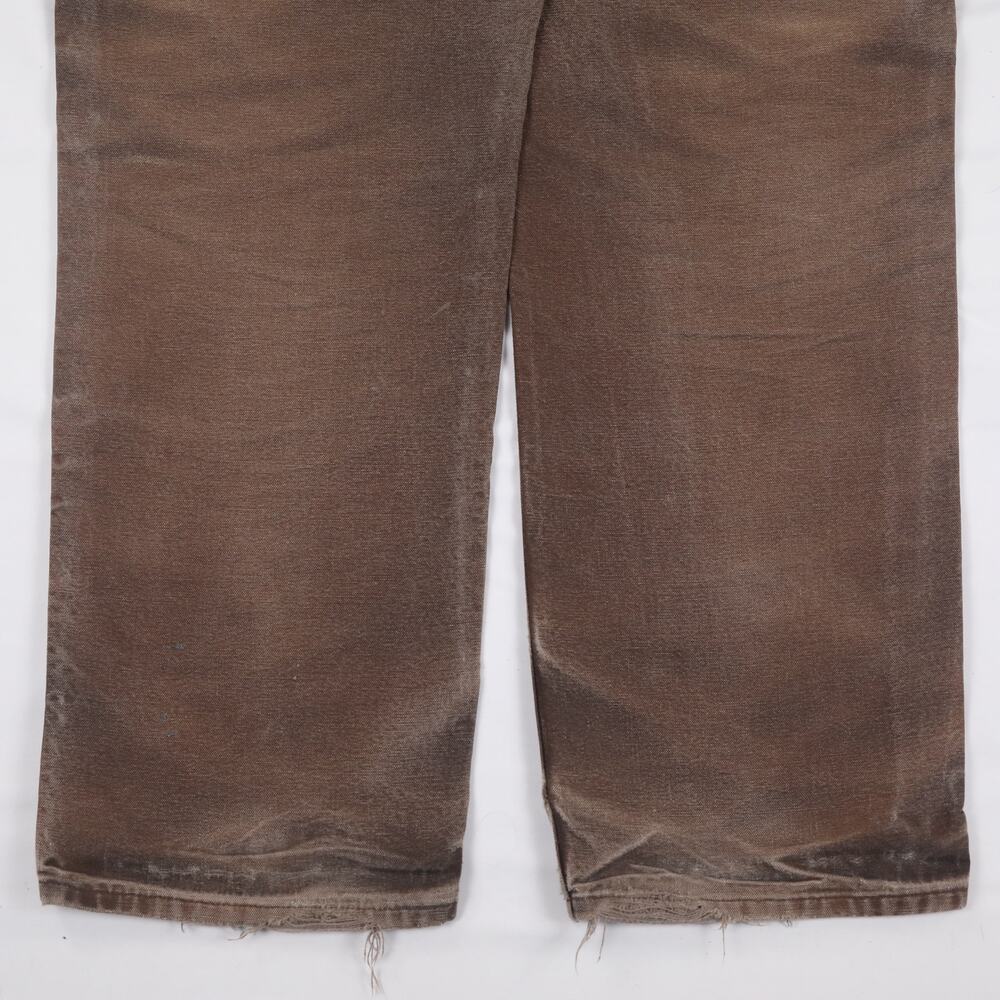 Vintage Carhartt B136 DKB Distressed Faded Brown Double Knee Pants 33x30 - Picture 7 of 16